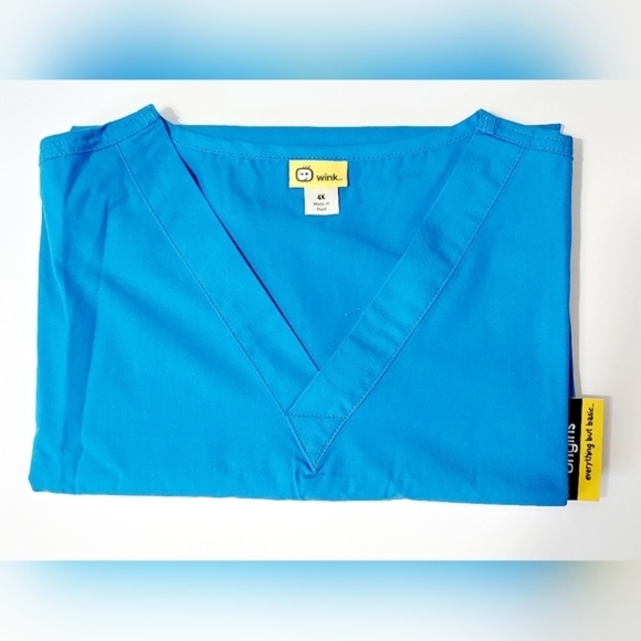 Royal Blue WonderWink Scrub Top - Picture 4 of 5